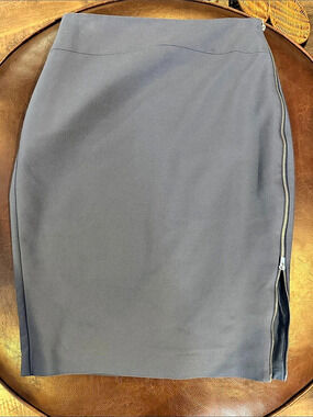 Express steel Blue Pencil Skirt Size 4 Like New